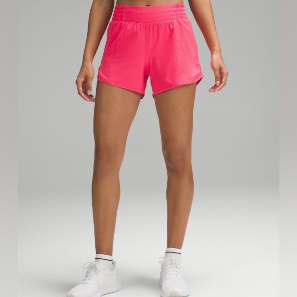 Lululemon hotty hot high rise 4” short - lip gloss